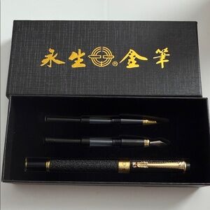 Black and Gold 3 piece pen set